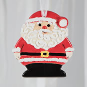 Holly Jolly Santa Ornament