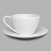 Retro Latte Cup/Saucer