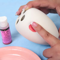 Paint and stamp with fingertip