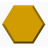 9.5" Hexagon Hump Mold