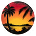 Red Hawaiian Sunset Plate