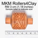 Medium Handle Roller - Tri Spirals