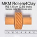 Small Handle Roller - Wavy Lines